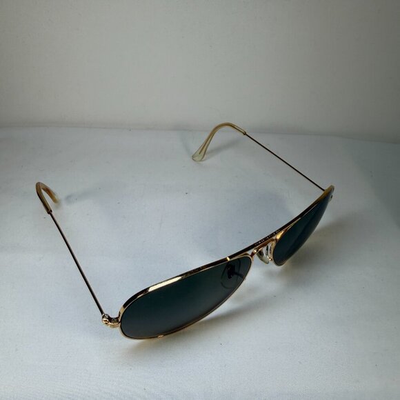 Authentic Vintage 80s RAY-BAN Gold Metal Aviator Sunglasses Small main image 7
